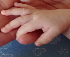 mano hijo dedo padre