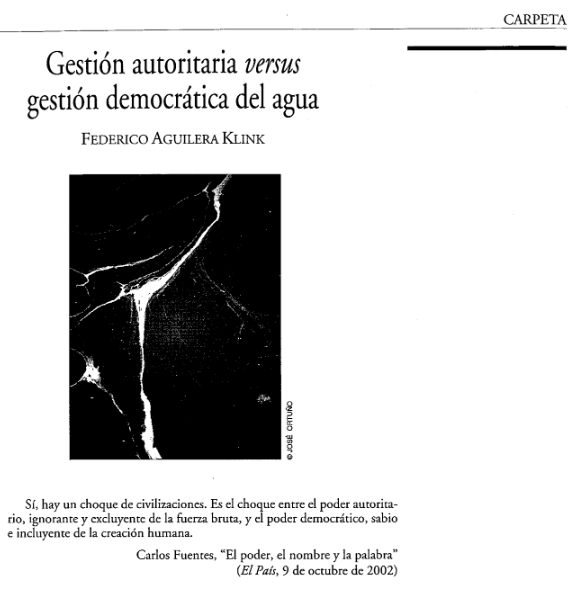 GESTIÓN DEL AGUA FEDERICO