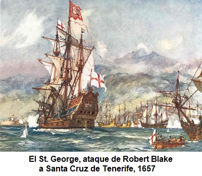 El St. George,ataque de RFobert Blake a S.C,Tfe. 1657