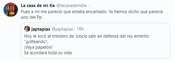 tuit tapias ministro justicia