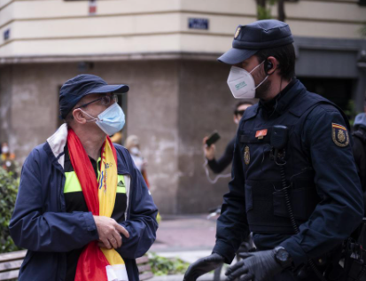 MANIFESTANTES POLICÍA MADRID NÚNEZ BALBOA
