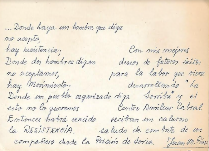 POSTAL JUAN MANUEL PÉREZ - FCO JAVIER GONZÁLEZ 1