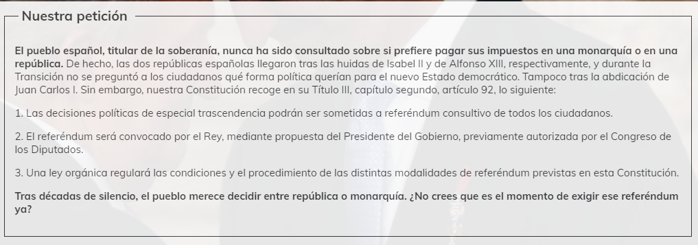 PETICIÓN PÚBLICO