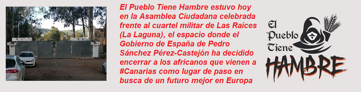 FRASE EL PUEBLO TIENE HAMBRE LAS RAÍCES