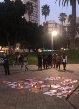 personas migrantes manifestación 18 02 2021