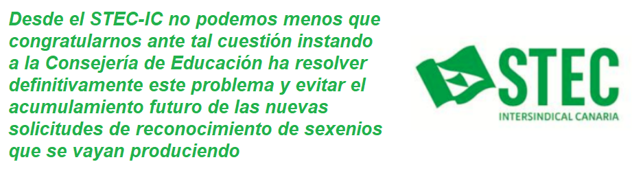 FRASE STEC SEXENIOS