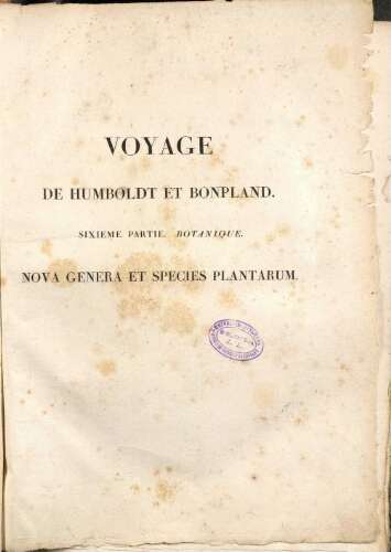 voyage humboltd bonpland