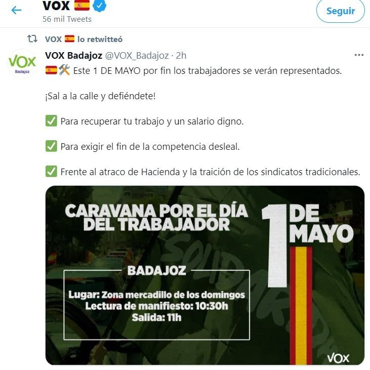 tuit vox badajoz