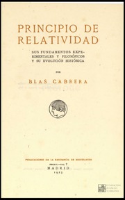 principio de la relatividad cabrera