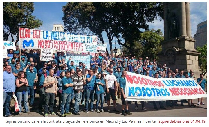 huelgas telefónica 2019