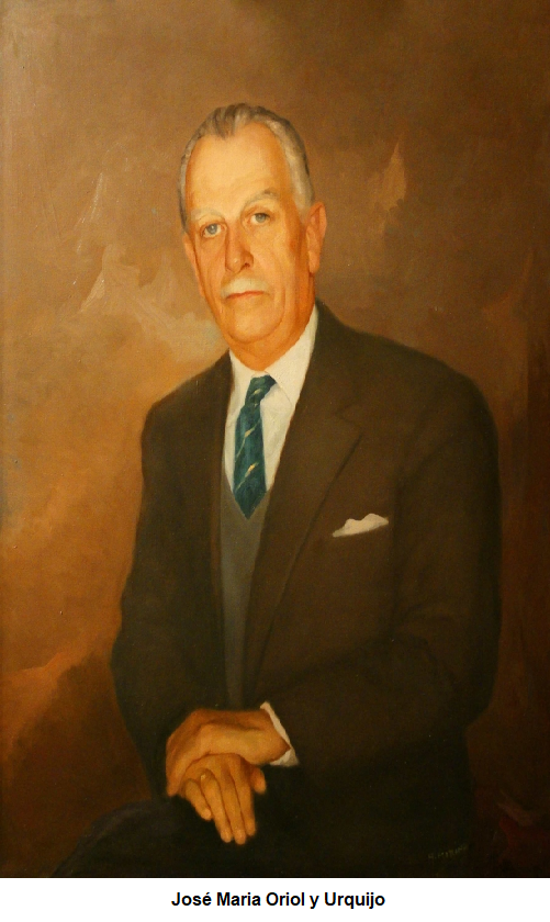 JOSÉ MARÍA ORIOL Y URQUJO