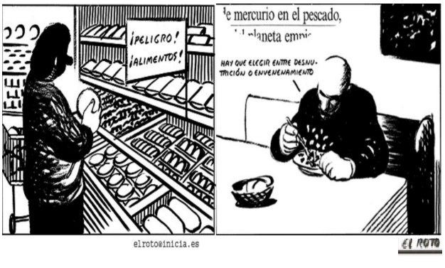 el roto contaminación alimentos