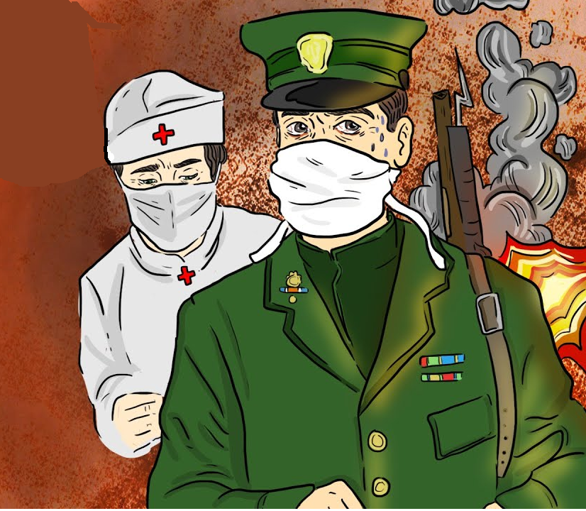 gripe esapñola soldados