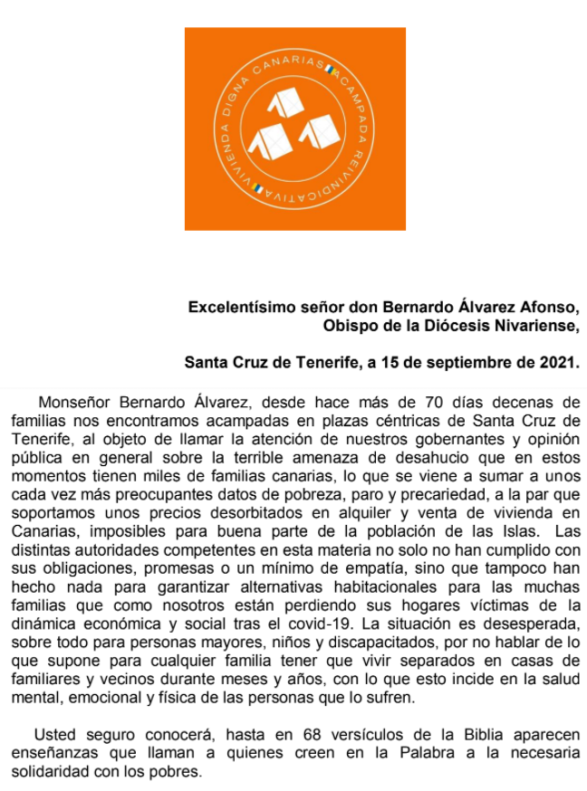 CARTA AL OBISPO