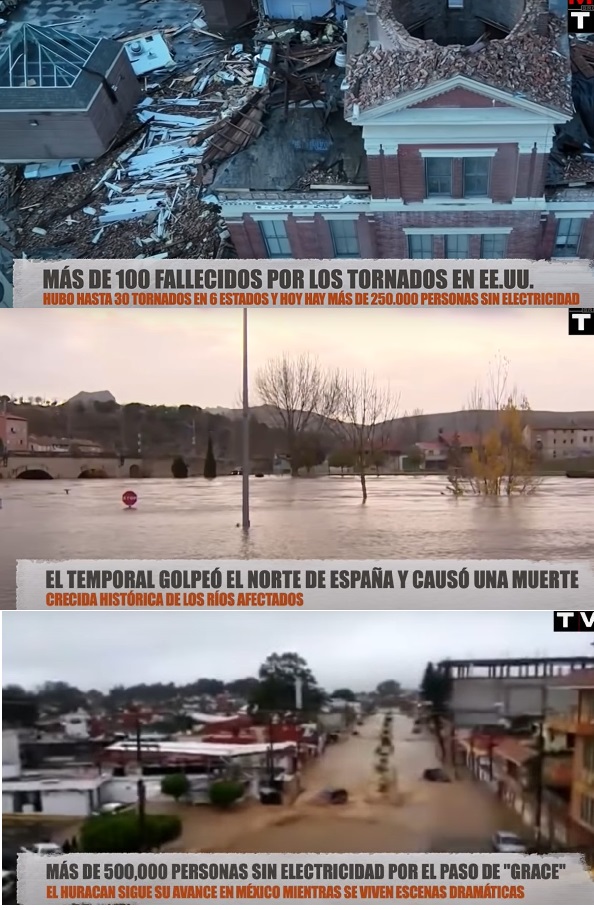 frase tornados inundaciones