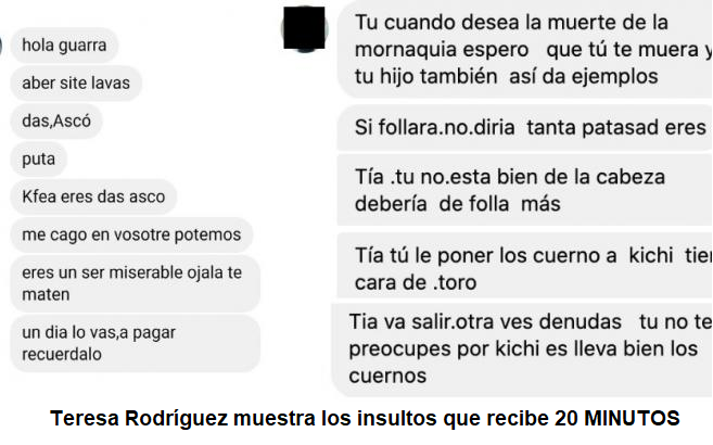 insultos teresa