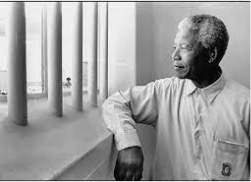 nelson mandela en la carcel