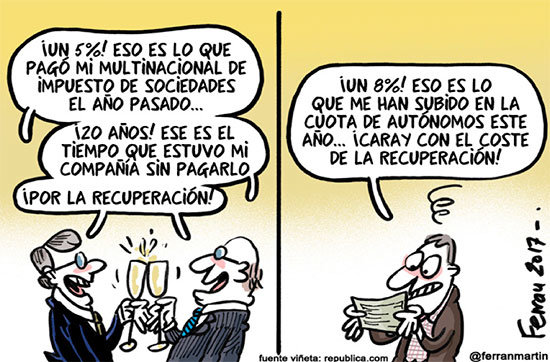 impuestos ricos y pobres