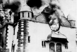 sinagoga ardiendo Kristallnacht