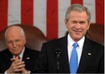 Bush guiña el ojo