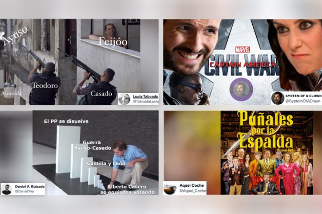 MEMES SOBRE LA GUERRA CIVIL EN EL PP