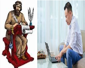 Hombres escribiendo, siglos XVII aC - XXI dC