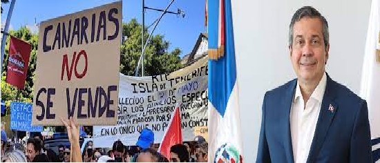 MANIFESTACIÓN 11 JUNIO CANARIAS - ORLANDO JORGE MERA MINISTRO DOMINICANO ASESINADO 6 JUNIO