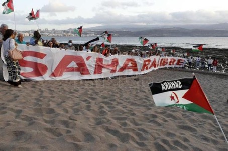Pancarta Sahara Libre