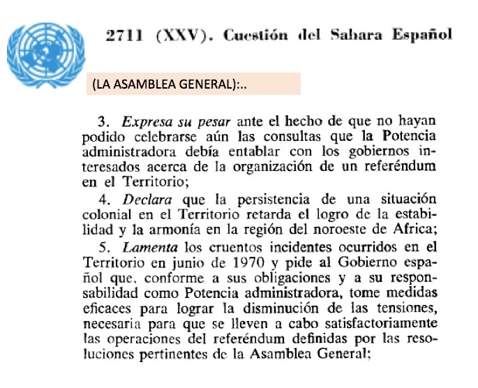SÁHARA RESOLUCIÓN ONU 2711