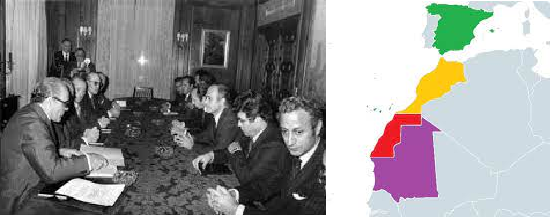 FIRMA ACUERDO TRIPARTITO DE MADRID A ESPALDAS DEL PUEBLO SAHARAUI