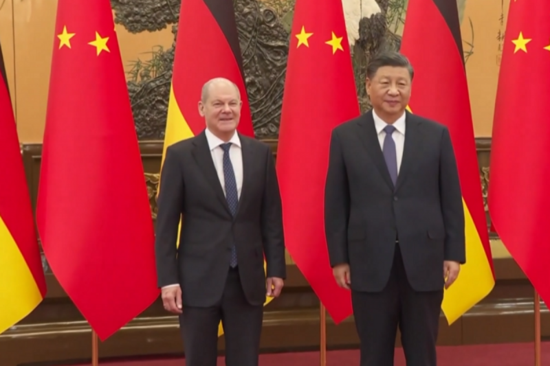 Olaf Scholz y Xi Jinping acercaron posturas en su reunión en Pekín el pasado 4 de noviembre EURONEWS