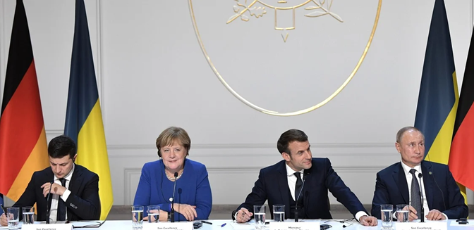 Acuerdos Minsk 2014 con Europa como testigos