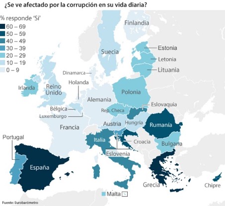 MAPA DE LA CORRUPCIÓN EUROPEA 2014