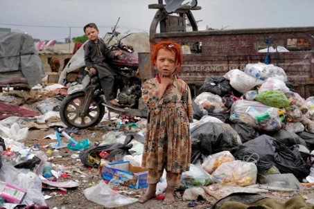 Foto de niña afgana