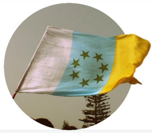 BANDERA CANARIAS @PuertadeOVERTON
