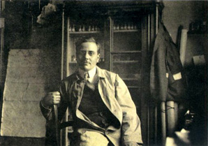 JUAN NEGRÍN EN EL LABORATORIO DEL INSTITUTO DE FISIOLOGÍA  DE LEIPZIG
