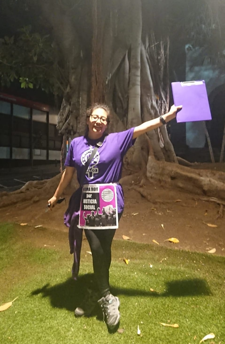 Stephanie Toledo Coordinadora del Movimiento Regularización Ya en Tenerife y activista social