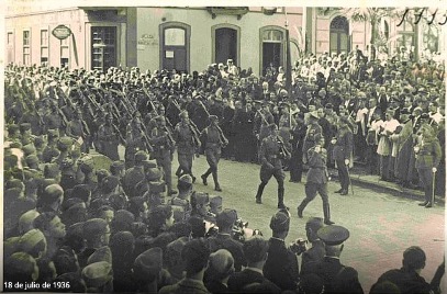 Desfile 18 Julio 1936 San Telmo Las Palmas