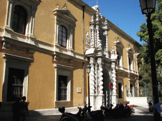Facultad de Derecho de Granada, edificio que en 1936 albergaba la sede del Gobierno civil.