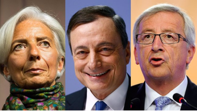 LAGARDE DRAGHI JUNCKER