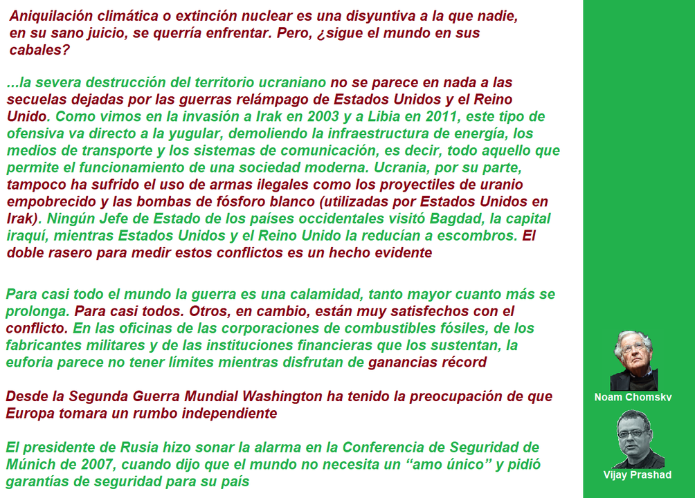 NOAM CHOMSKY Y VIJAY PRASHAD EN LA CASA DE MI TÍA