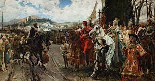 BOABDIL RINDE GRANADA A LOS REYES CATÓLICOS FRANCISCO PRADILLA ORTIZ 1882