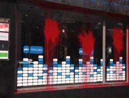ATAQUE A LA SEDE DEL PP EN LPGC