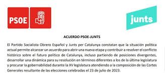 PACTO PSOE JUNTS