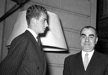 CARRERO BLANCO CON JUAN CARLOS BORBÓN EN 1955
