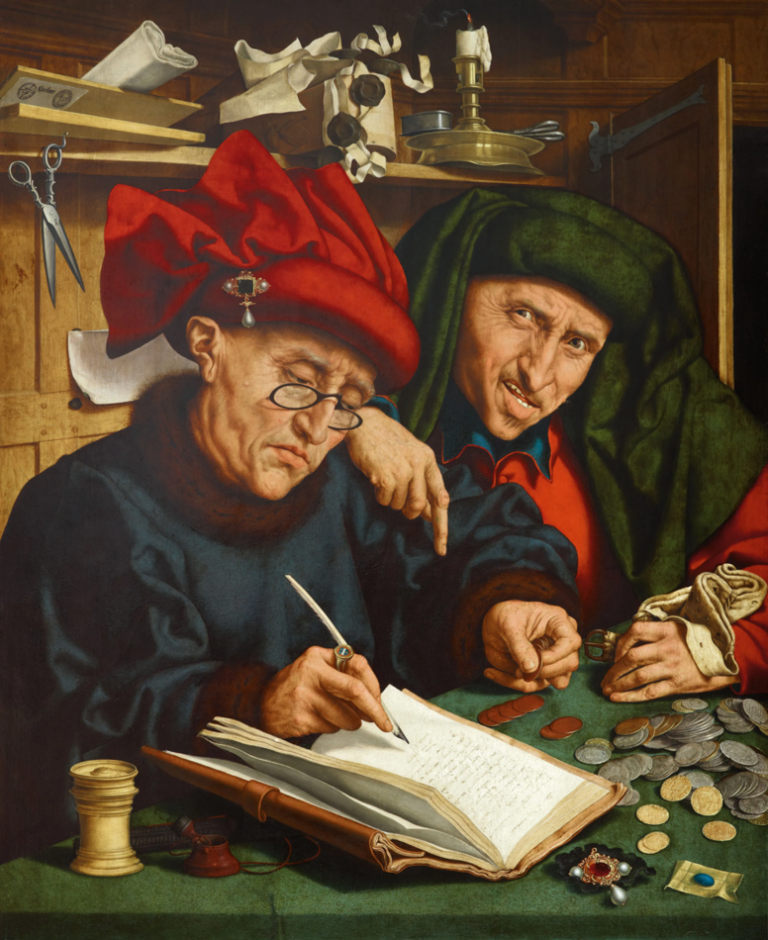Quentin Massijs (Bélgica), The Tax Collectors [Los recaudadores de impuestos], c. 1525-1530.