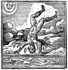 Emblema de Andrea Alciato(1531) representando la caída de Ícaro