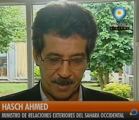 ASCH AHMED, CUANDO ERA MINISTRO DE LA RASD