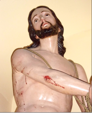 LUJÁN PÉREZ SANTÍSIMO CRISTO ATADO A LA COLUMNA IGLESIA MATRIZ DE GUÍA