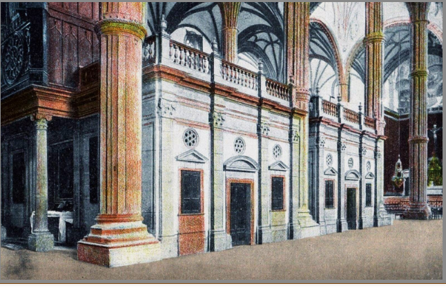 CORO DE LUJÁN PÉREZ RETIRADO DEL INTERIOR DE LA CATEDRAL EN 1966 POR PILDAIN